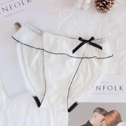 Ms spot new breathable low rise cotton underwear briefs green women seamless lace panties tanga majtki damskie thong