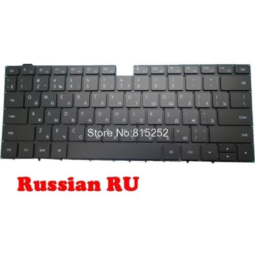 Laptop Keyboard For HUAWEI MateBook 14 KLV-W19 KLV-W29 KLV-W19DL Black United States US/Russian RU/Czech CZ/Swiss SW