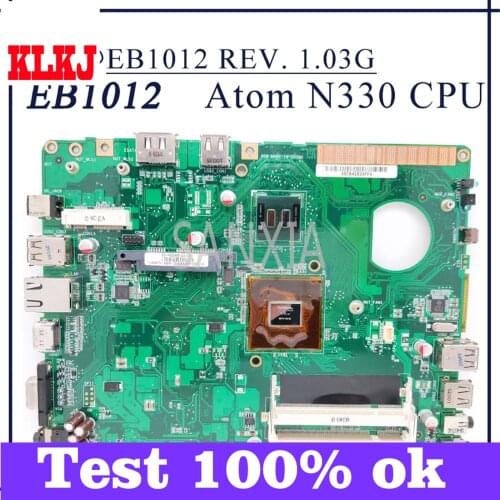 KLKJ EB1012 REV. 1.03G PC Motherboard For ASUS EB1012 Original Mainboard Atom N330 CPU