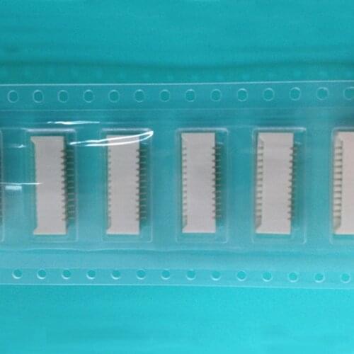 10pcs FPC Connector FFPC Socket 1.0 pitch 12 Pin Straight Type No-lock Double-sided Contact Gold Plated Height 2.0mm