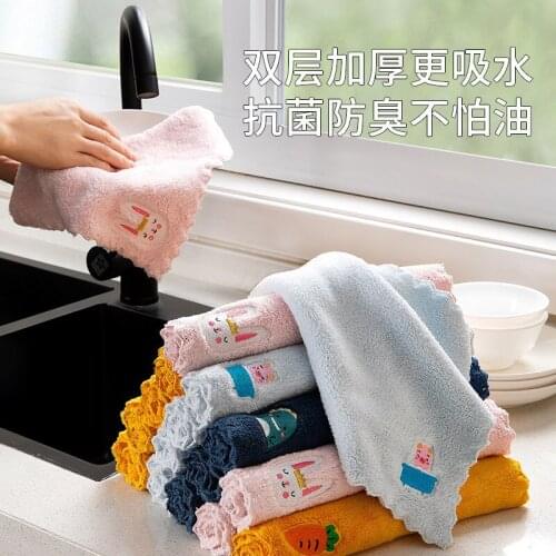 Kitchen Towel Household Wash Cloth Fast Drying Cleaning Wipes Washable Microfiber Dish Cloth Cleaning Tools for Window Glass Car