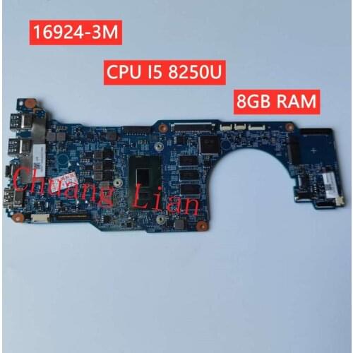 16924-3M FOR Acer Spin 5 motherboard Mainboard with CPU I5 8250U SR3LA 8GB RAM 16924-3M 448.0CR10.003M 100% Fully Tested