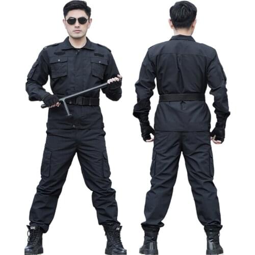 Multicam Black Men Tactical Camouflage Military Uniform Clothing Combat Jackets + Cargo Pants Suit Male US Army Special Force