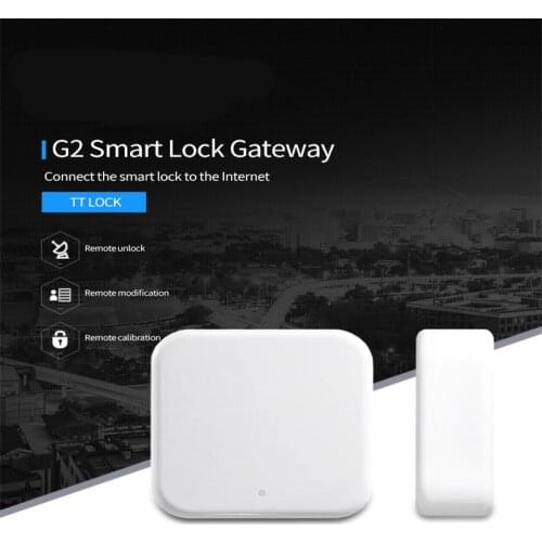 New TTlock Electronic Lock Bluetooth-compatible Gateway G2 Fingerprint Lock Password Smart Door Lock Work With Alexa Google Home