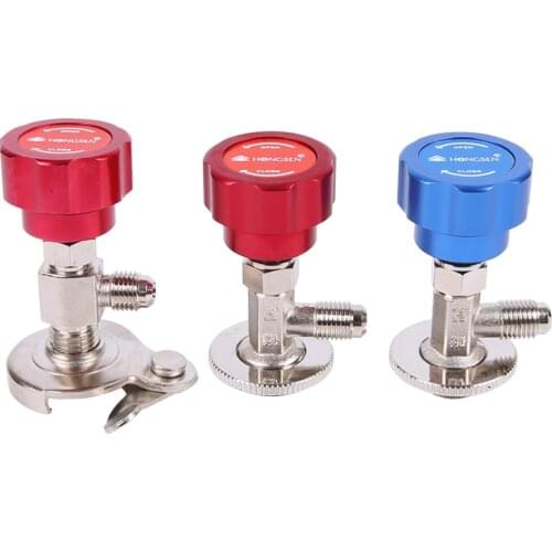 R22 refrigerant open valve 1/4" unidirectional Leak-proof Switch For Car Air Conditioning refrigerator Fluorine opener tools