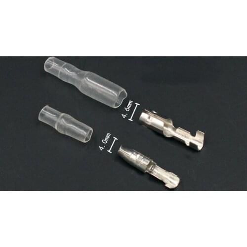 4.0mm diameter male and female connector terminals of male warhead with sheath automobile wire to connector cold pressing plug-i