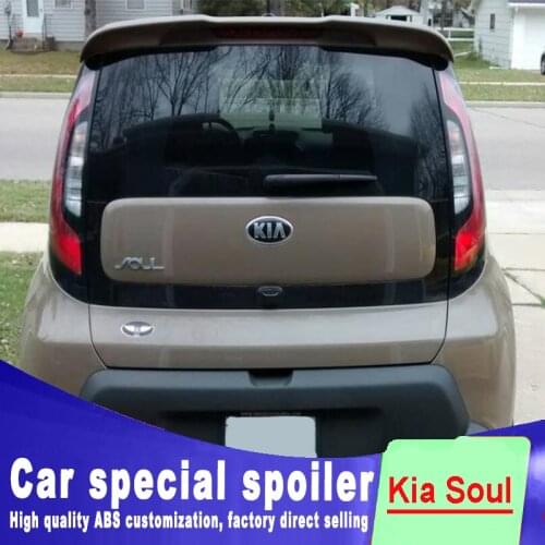 2010 2011 2012 2013 2014 2015 For kia soul spoiler window roof wing spoilers high quality ABS material by primer or DIY paint