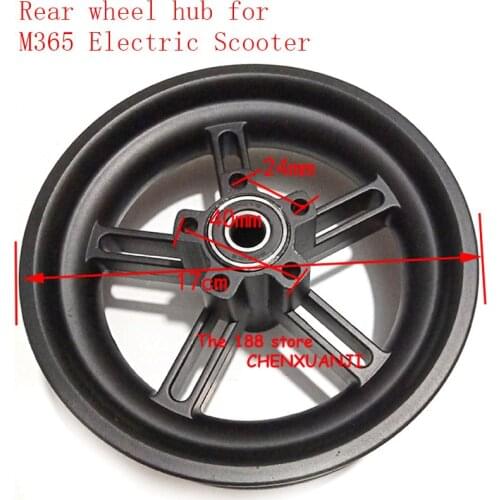 Electric Scooter Wheel Hub Aluminum Rear Wheel Hub with Original Axle for Xiaomi M365 Scooter Parts lightning shipment