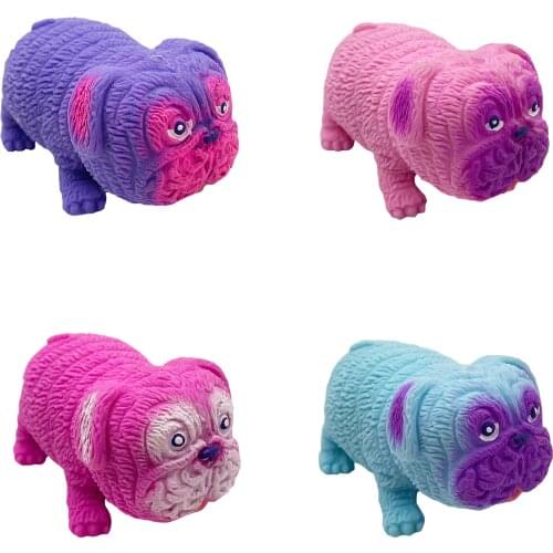 Squishy Dog Toy Cute Animal Antistress Decompression Sensory Toy Dog-shaped Pressure Relief Toy Relax Pressure Gift