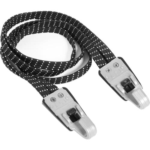 Bicycle Cargo Elastic Rope MTB Mountain Road Bike Luggage Tie Strap Retractable Belt with Plastic Hook