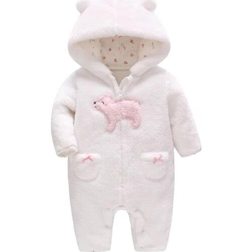 Vlinder Baby clothes Baby Rompers Autumn Winter Baby Hooded Confortable Rompers Newborn Clothes Infant Outdoor Jumpsuit 3M~24M