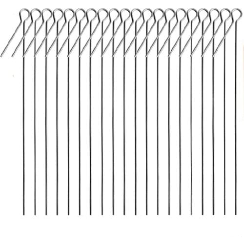 20/40/60Pcs DIY Rotating Sequin Spinnerbait Steel Wire 82mm Spoon blades Spindle Wire Bass Fishing Lure Accessories