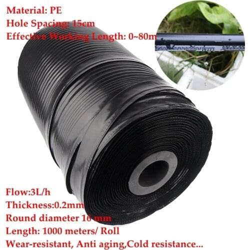 2000M 16mm*0.2mm Single Blade Labyrinth Drip Garden Farm Saving Water 3L/Hour Flow Agricultural Irrigation Drip Tape Hose