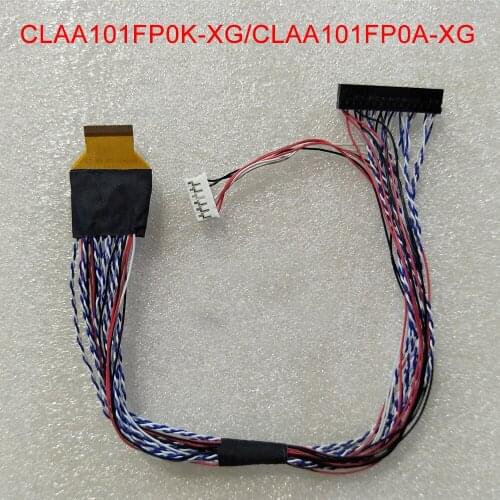 2ch 8bit 45pins 0.3mm LVDS Cable for CLAA101FP0K XG CLAA101FP0A XG 10.1 inch LED Screen Panel 0.3mm pin pitch AYF334535
