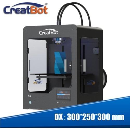 300*250*300mm Big Size Creatbot DX03 3D Printer Triple Extruder/Nozzles Heated Bed 3KG PLA Filament