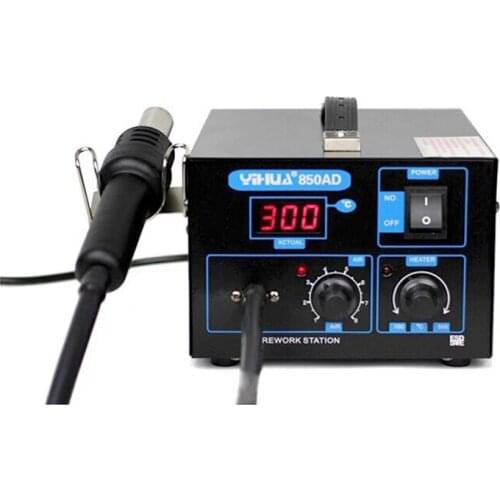 550w 220v Temperature 100-450 Celsius YIHUA 850AD Hot Air Gun Station SMD Soldering Station Heat Air Gun Station