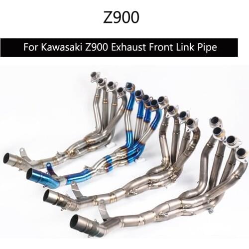 Slip On for Kawasaki Z900 Exhaust Pipe Motorcycle 51 mm Front Link Pipe Stainless Steel Titanium Alloy Header Pipe Modified Pipe