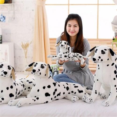 Fancytrader Large Stuffed Soft Plush Simulated Animal Dalmatians Dog Toy Giant Lifelike Dog Decoration Great Kids Gift 35inch