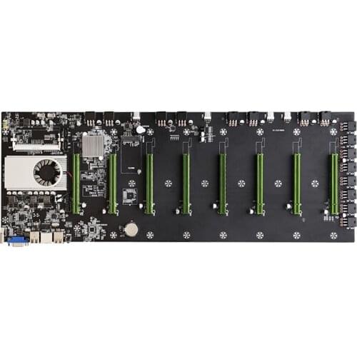 BTC-37/BTC-D37 Miner Motherboard CPU Set 8 Video Card Slot DDR3 Memory Integrated VGA Interface Low Power Consumption