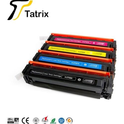 Tatrix Premium Compatible Laser Color Toner Cartridge CF540 CF540A CF541A CF542A CF543A 203A for HP Printer MFP M280nw M254dw