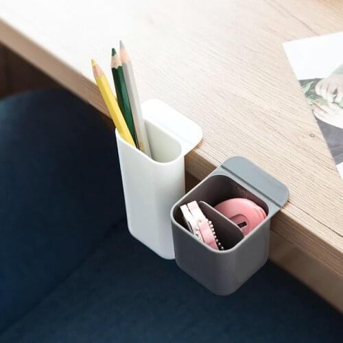 1pc Computer Monitor Pen Holder Desktop Boxes Storage Pencil Container Case Kawaii Stationery Office Organizer Desk Accessories