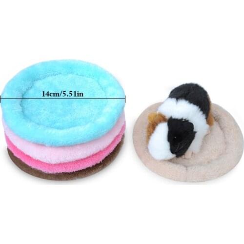 Hamster Sleep Mat House Sleeping Bed Hamster Dog Soft Fleece Guinea Pig Nest Winter Warm Small Animal Cage Mat Supplies