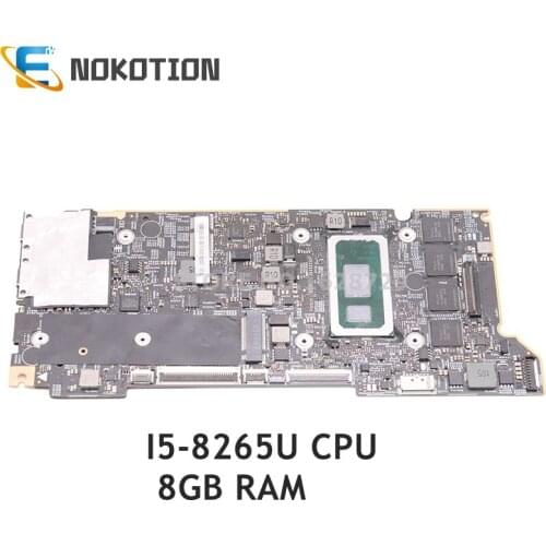 NOKOTION 5B20S72126 For Lenovo YOGA S730 S730-13IWL 13.3 inch laptop motherboard SREJQ i5-8265U CPU 8GB RAM
