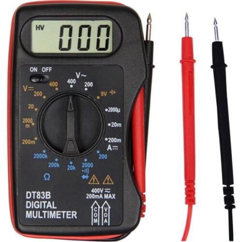 Mini LCD Display Ultra-thin Multi-function Current Ohmmeter Digital Multimeter