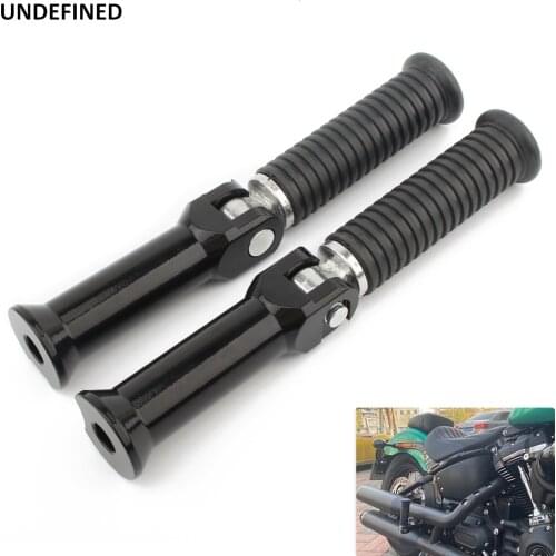 Motorcycle Foot Pegs Passenger Footrests w/ Support Clamp For Harley Softail Fat Boy Street Bob Breakout FLHC FXLR 2018-2020