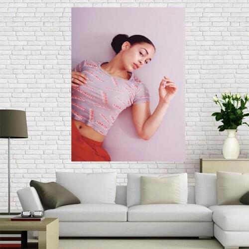 New arrival Custom Jorja Smith Canvas Painting Poster Home Decor Cloth Fabric Wall Art Poster for Living Room