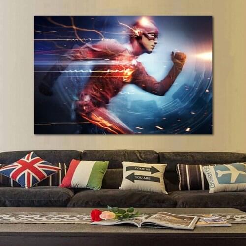 Modern Art Print Poster The flash TV series Superhero Wall Picture Canvas Painting for Living Room Decor