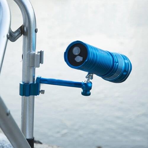 Fishing Box Light Frame Night Fishing Light Bracket Stand Universal Aluminum Alloy Insert Fishing Chair Lamp Holder Accessories