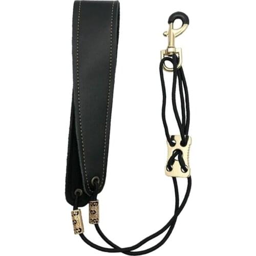 Saxophone Back Shoulder Strap Adjustable Black Music Holder Strap 46 61cm