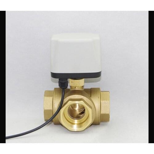 2/3 Way Motorized Ball Valve AC220V DC12/24V Electric Ball Valve Three Wire Two Way Control DN15 DN20 DN25 DN32 DN40 DN50