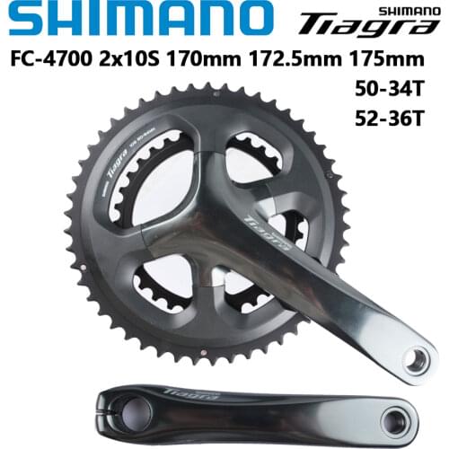 Shimano Tiagra 4700 10 Speed 165mm/170mm/172.5mm/175mm 50-34T 52-36T Crankset Road Bike Bicycle Crank With RS500 Bottom Bracket