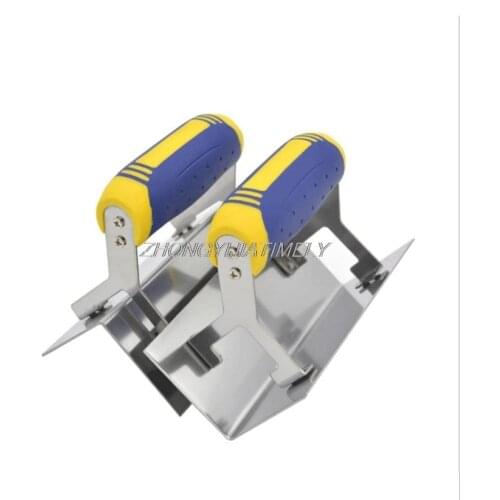 Stainless steel yin and yang corner trowel, corner trowel, decoration tool, putty scraper, corner construction knife