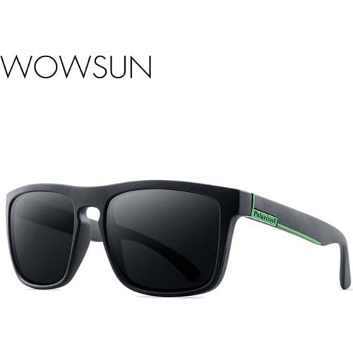 WOWSUN Polaroid Sunglasses Unisex Square Vintage Sun Glasses Famous Brand Sunglasses Polarized Sunglasses Retro Feminino Women
