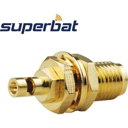 Superbat 10pcs SMA Solder Jack Bulkhead RF Coaxial Connector for 1.37mm Cable RG178