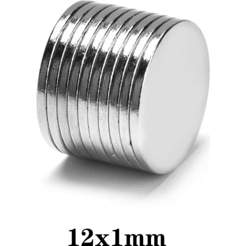 20~500pcs 12x1 Thin Circular Powerful Magnets 12mmx1mm Neodymium Disc Magnet 12x1mm Permanent NdFeB Magnets 12*1 small magnet