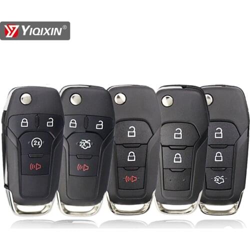 YIQIXIN 2/3/4 Button Flip Folding Remote Car Key Shell Case For Ford Focus Mk2 Mk7 S-Max Connect S Max Ka Edge 2013-2015 Blade