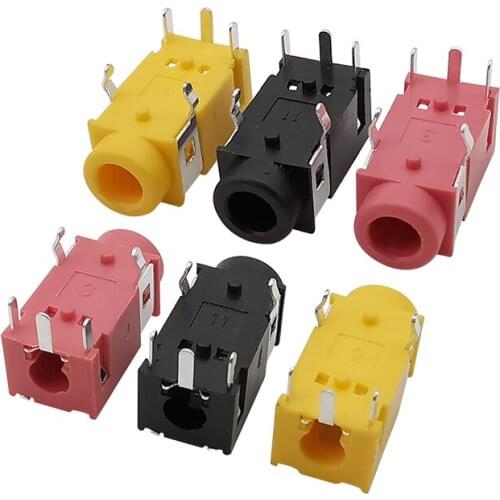 10Pcs 3.5mm Female Audio Jack Socket PJ-322 Connector Stereo Headphone 3.5mm 5Pin Jack PJ322