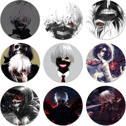 58mm Japanese anime Tokyo Ghoul Badge Brooch Pin Accessories For Clothes Backpack Decoration gift