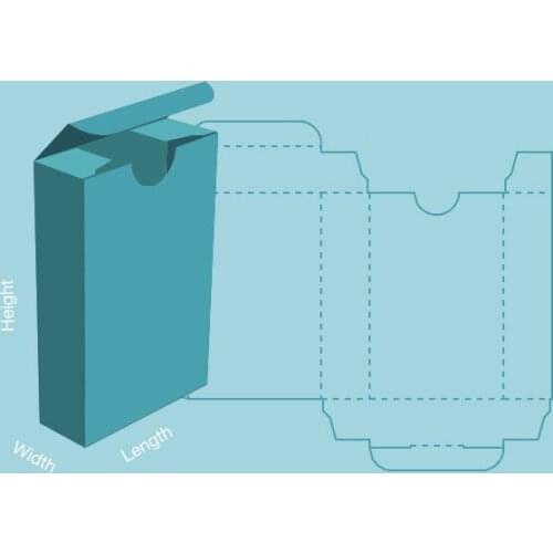 6x3x9cm Custom Logo Printing Paper Card Box Tuck Box Paper Packaging Favor Box