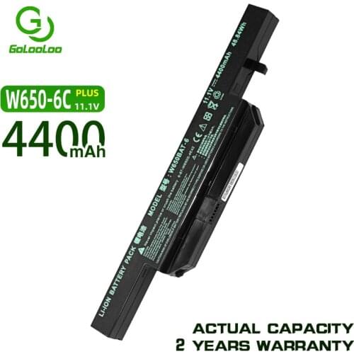 Golooloo w650bat 6 Laptop battery for Hasee K610C K650D K570N K710C K590C K750D series for Clevo W650S W650BAT-6 batterie