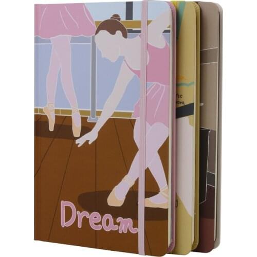 AMNERY A5 Ballet Dancer Journaling Sketching Notebook / Stationery Notepad / Office Supplies / School Notebook / Gift for Her