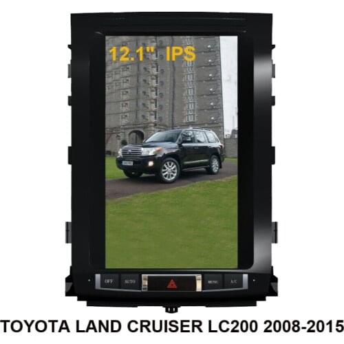 Vertical screen Tesla high level car Multimedia player Android 9.0 Car GPS navigation for TOYOTA LAND CRUISER LC200 2008-2015