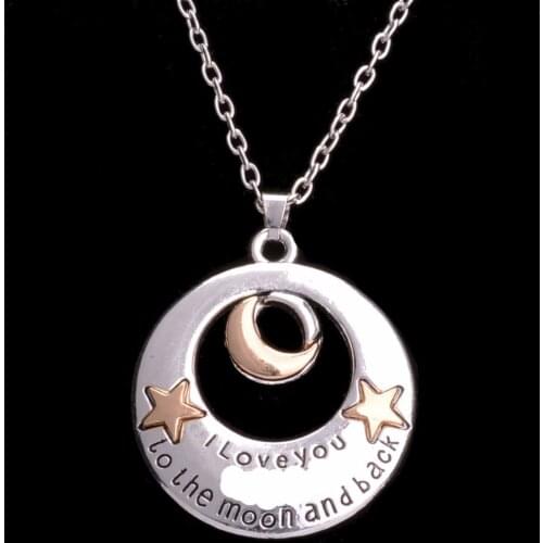 Fashion Jewelry I Love You to The Moon and Back Necklace