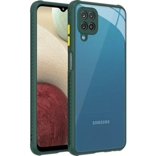 For Samsung Galaxy F62 M62 Case Transparent Hard Back Cover Soft Bumper Shockproof Phone Case for Samsung Galaxy F62