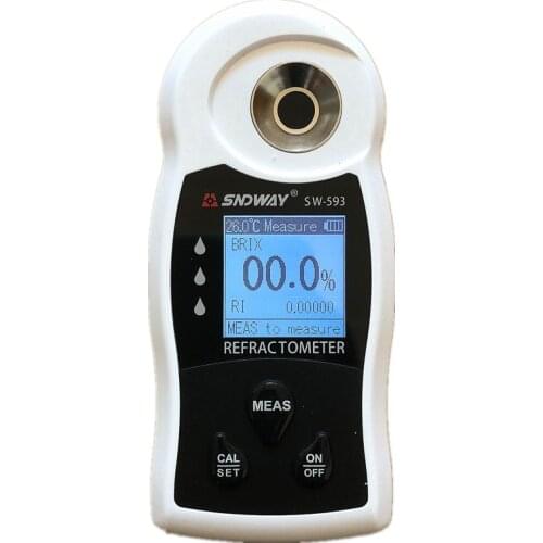 SW-593 Digital Refractometer ATC Sugar Brix Meter Fruit Food Beverages Wine Alcohol Beer Sugar Content Densitometer Tester Tools