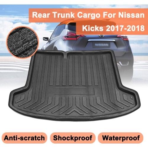 For Nissan Kicks 2017 2018 2019+ Rear Trunk Cargo Liner Mat Boot Liner Tray Floor Sheet Carpet Tray Shock Waterproof Antislip